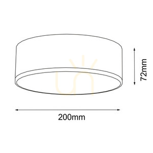Plafon Antigo Zama 8587 czarny 20 cm 4000K IP44 LED small 1