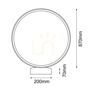Outdoor Standing LED Light Antigo Abira Ring Ø87 cm Anthracite 3000K 9914 small 1