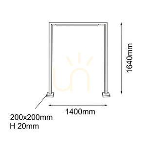 Outdoor Standing Lamp Antigo Taketa 9933 Anthracite 164 cm LED T8 1 Outdoor Standing Lamp Antigo Taketa 9933 Anthracite 164 cm LED T8 small 1