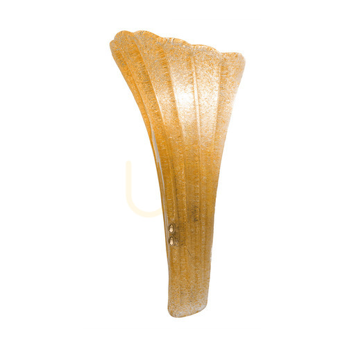 Check Wall Light Antigo Petalo Patina Matte Gold Glass Brass E14 31 cm 8795