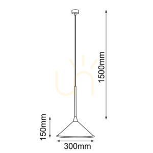 Pendant Light Antigo Merto 5065 Black Steel 30 cm E27 small 1