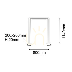 Outdoor Standing Light Antigo Taketa 9935 Anthracite 114 cm LED T8 1 Outdoor Standing Light Antigo Taketa 9935 Anthracite 114 cm LED T8 small 1
