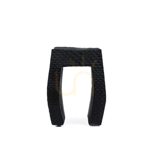 Stool BAZAR BIZAR Black Suar Wood 47 cm small 0