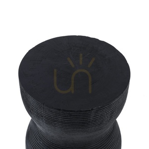 BAZAR BIZAR Black Suar Wood Stool 45 cm small 5