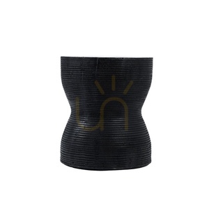 BAZAR BIZAR Black Suar Wood Stool 45 cm small 0