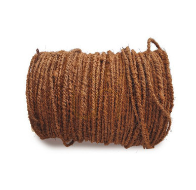 Check Shade Sail BAZAR BIZAR Natural Coconut Fiber Rope Beige Handmade Interior Decoration