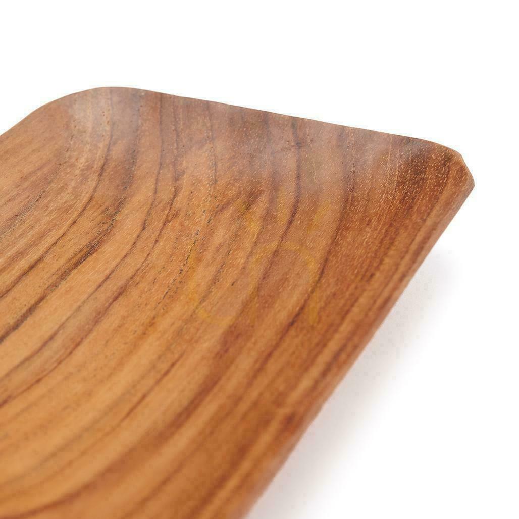 Display Teak Root Side Dish BAZAR BIZAR Natural Teak Wood Rectangular Teak Root Side Dish BAZAR BIZAR Natural Teak Wood Rectangular
