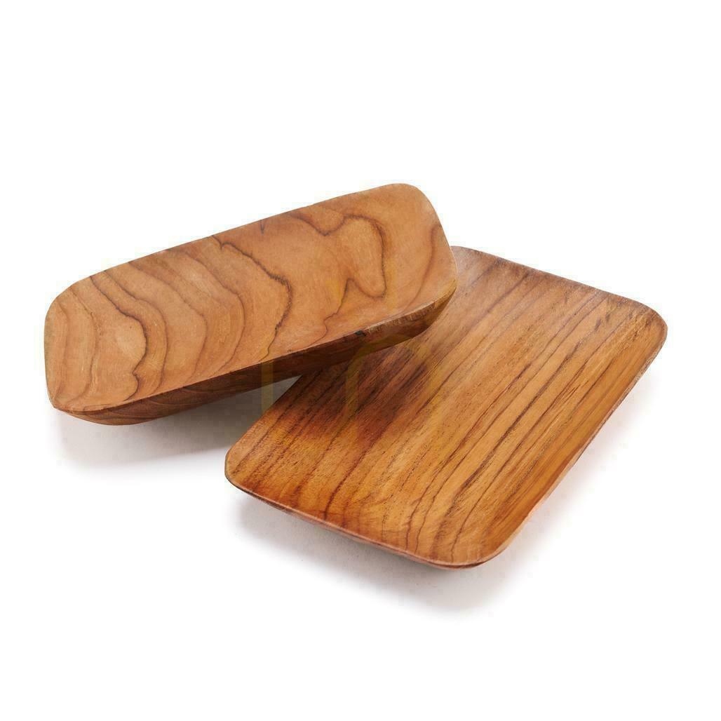 Preview Teak Root Side Dish BAZAR BIZAR Natural Teak Wood Rectangular Teak Root Side Dish BAZAR BIZAR Natural Teak Wood Rectangular