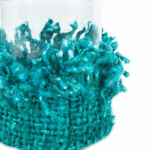 Check Candle holder BAZAR BIZAR Oh My Gee Aqua cotton M 11 cm