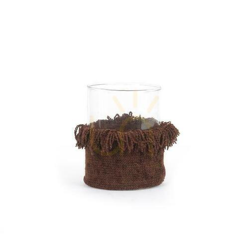 Check BAZAR BIZAR Oh My Gee Candle Holder Burgundy Velvet Large