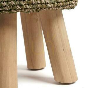 The Raffia Tressed Stool - Jungle Green 2 The Raffia Tressed Stool - Jungle Green small 2
