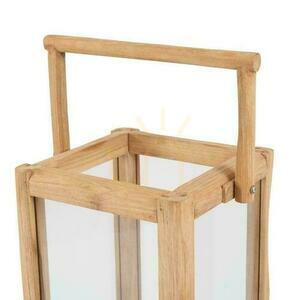 Lantern BAZAR BIZAR Nusa Penida L Reclaimed Teak Wood Natural Outdoor Collection small 2