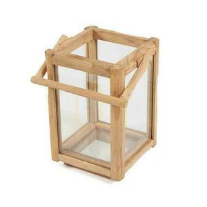 Teak Wood Lantern BAZAR BIZAR Nusa Penida S Outdoor Collection small 4