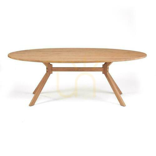 Check Dining Table BAZAR BIZAR Kulala Reclaimed Teak Wood Natural 225 cm