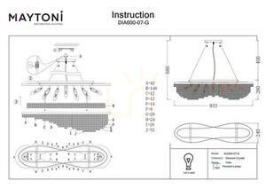 TOILS chandelier DIA600-07-G Maytoni small 2
