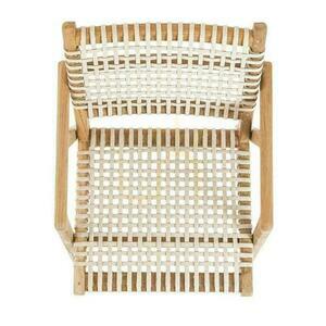 Dining Chair BAZAR BIZAR Reclaimed Teak Wood Natural Beige Handmade 80 cm small 1