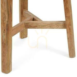 Bar Table BAZAR BIZAR Natural Reclaimed Teak Wood 105 cm small 4