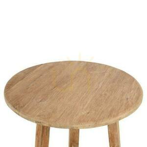 Bar Table BAZAR BIZAR Natural Reclaimed Teak Wood 105 cm small 6