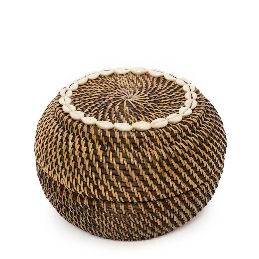 Wicker Basket BAZAR BIZAR Colonial Collection Rattan Natural Brown M