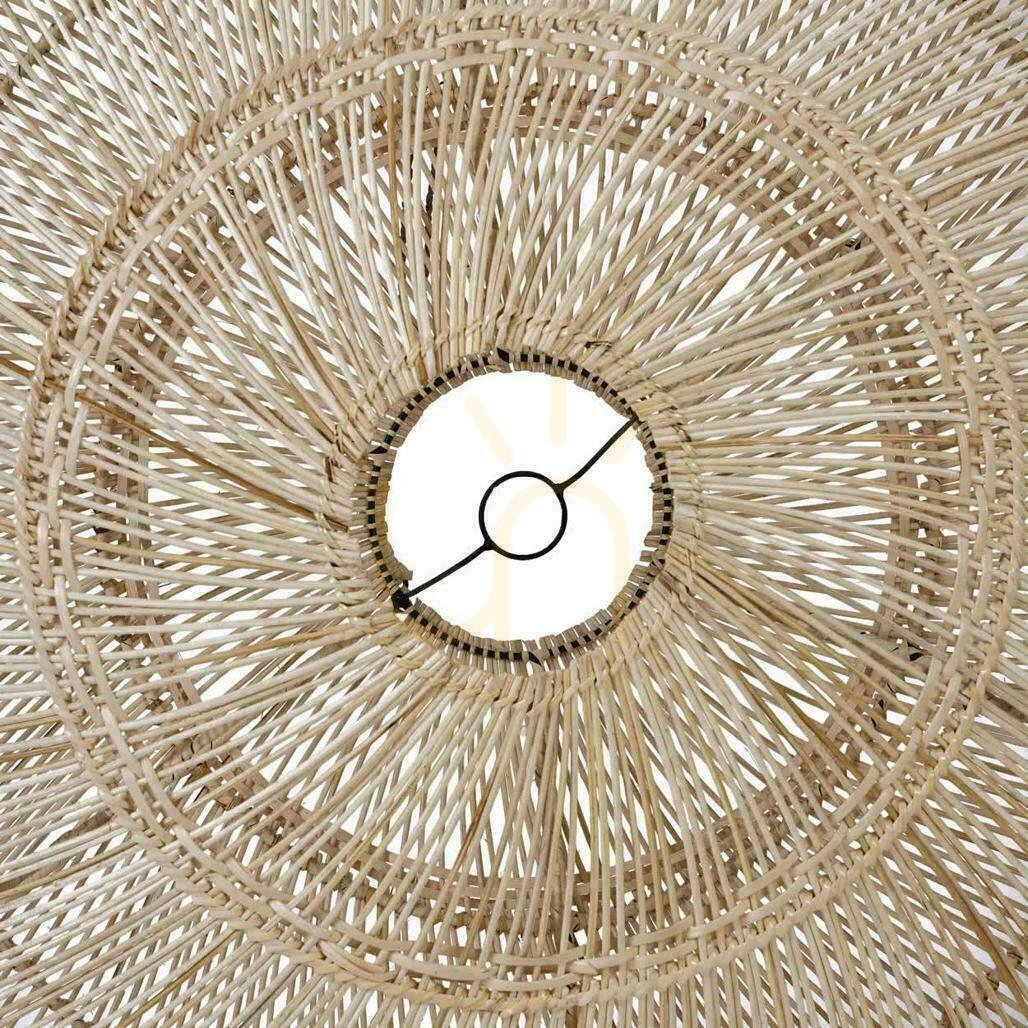 View BAZAR BIZAR Oversized Rattan Pendant Light Natural Beige L BAZAR BIZAR Oversized Rattan Pendant Light Natural Beige L