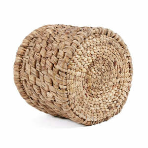 Water Hyacinth Basket BAZAR BIZAR The Choppy Basket Natural Ø36 cm small 8