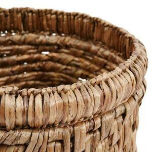 Water Hyacinth Basket BAZAR BIZAR The Choppy Basket Natural Ø36 cm small 4