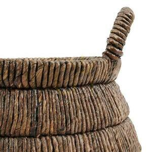 Wicker Basket BAZAR BIZAR Banana Leaf Natural 42x42x31.5 cm small 3