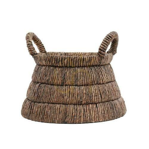 Check Wicker Basket BAZAR BIZAR Banana Leaf Natural 42x42x31.5 cm