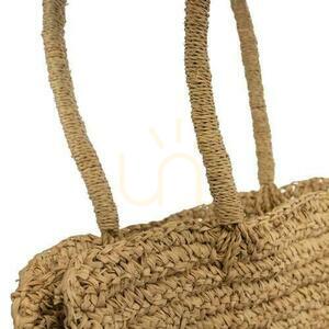 Raffia Shopper Bag BAZAR BIZAR Natural 38 cm small 2