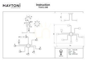 Plafond GILBERT T532CL-08B Maytoni small 5