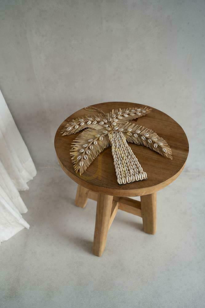 View Teak Wood Stool BAZAR BIZAR Rustic Collection Natural 45 cm Teak Wood Stool BAZAR BIZAR Rustic Collection Natural 45 cm
