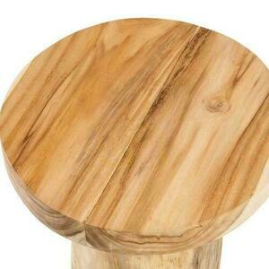 Side Table BAZAR BIZAR Inti Natural Teak Wood 45 cm Stools & Side Tables 2 Side Table BAZAR BIZAR Inti Natural Teak Wood 45 cm Stools & Side Tables small 2