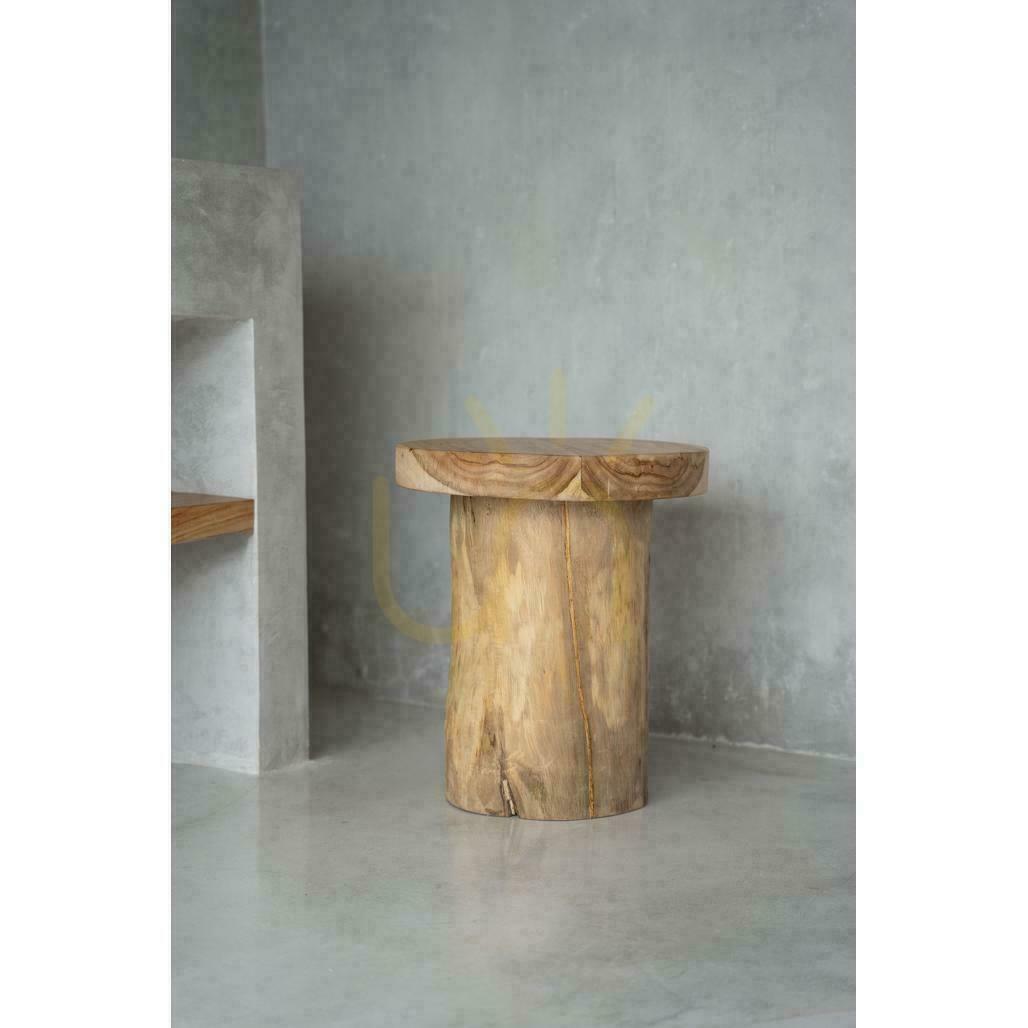 View Side Table BAZAR BIZAR Inti Natural Teak Wood 45 cm Stools & Side Tables Side Table BAZAR BIZAR Inti Natural Teak Wood 45 cm Stools & Side Tables