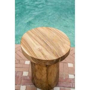 Side Table BAZAR BIZAR Inti Natural Teak Wood 45 cm Stools & Side Tables 7 Side Table BAZAR BIZAR Inti Natural Teak Wood 45 cm Stools & Side Tables small 7