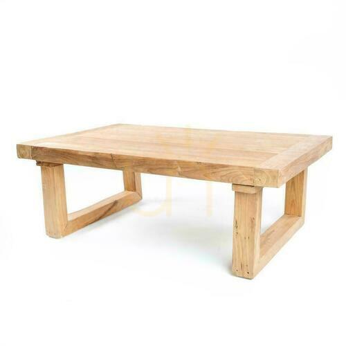 Check Coffee Table BAZAR BIZAR Reclaimed Teak Natural 70x11x40 cm