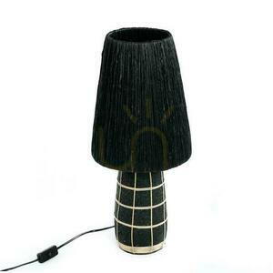 BAZAR BIZAR Naxos Table Lamp Black Natural Terracotta Grass 56 cm 4 BAZAR BIZAR Naxos Table Lamp Black Natural Terracotta Grass 56 cm small 4
