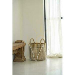 The Straight Stitched Macrame Baskets - Medium small 7