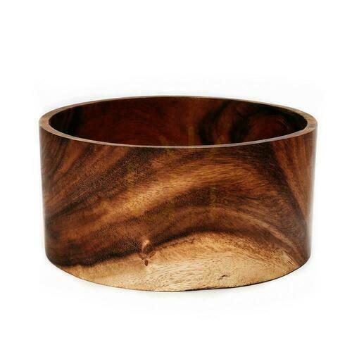 Check Salad Bowl BAZAR BIZAR Suar Wood Natural Large Bols