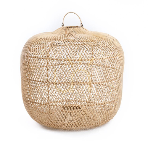 Check Rattan Pendant Light BAZAR BIZAR Batu Bolong Natural Medium