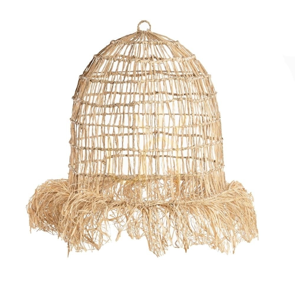 BAZAR BIZAR Casita Pendant Light Natural Mendong Grass Grass Collection L