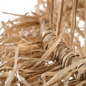 BAZAR BIZAR Casita S hanging lampshade in mendong grass, natural 40 × 65 cm small 2