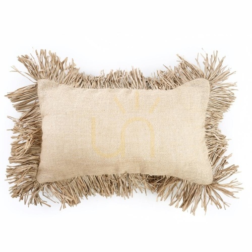 Check The Jute Bonita Cushion Cover - Natural - 30x50