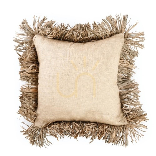 Check The Jute Bonita Cushion Cover - Natural - 40x40