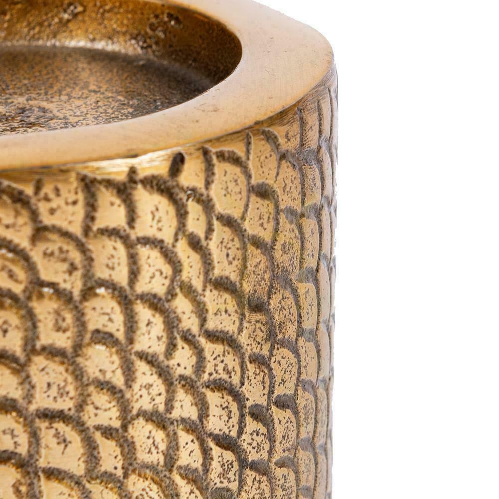 Show Crocodile Candle Holder BAZAR BIZAR Brass Aluminium 13 cm Crocodile Candle Holder BAZAR BIZAR Brass Aluminium 13 cm
