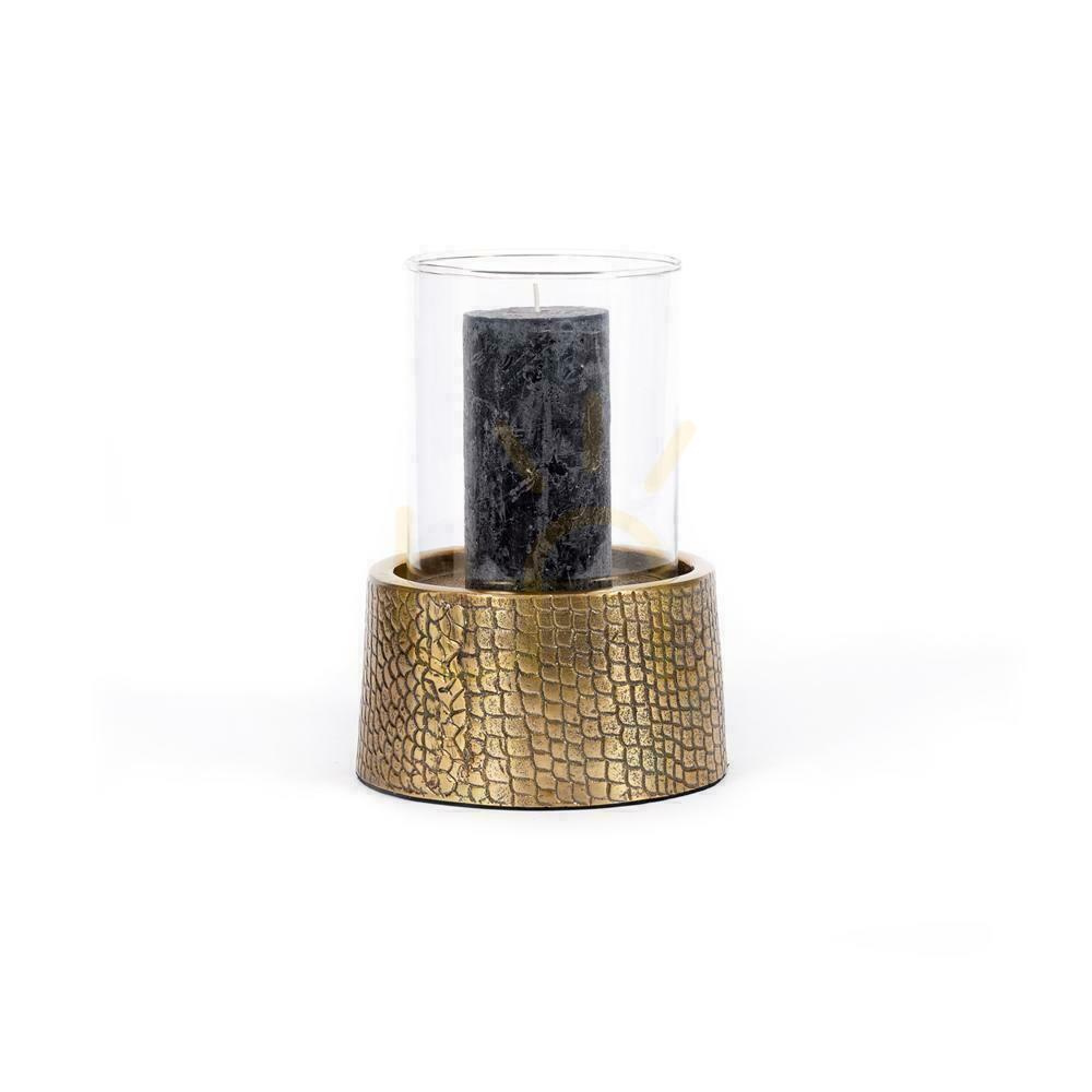 Preview Candle Holder BAZAR BIZAR Croco Glass Brass Aluminium L Candle Holder BAZAR BIZAR Croco Glass Brass Aluminium L