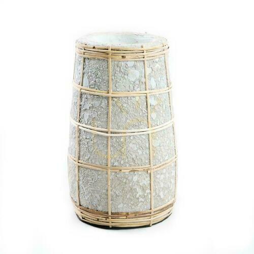 Check Vase BAZAR BIZAR Terracotta Collection Concrete Natural S Terracotta Rattan