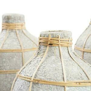 Vase BAZAR BIZAR Terracotta Collection Concrete Natural Terracotta Rattan L small 2
