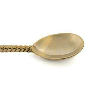 BAZAR BIZAR Gold Brass Pineapple Salad Spoon 26 cm 2 BAZAR BIZAR Gold Brass Pineapple Salad Spoon 26 cm small 2
