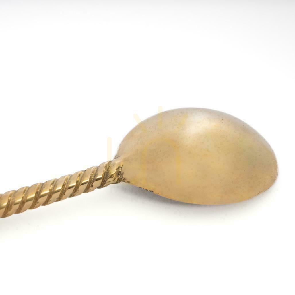 Display Brass Gold Palm Tree Salad Spoon BAZAR BIZAR Brass Gold Palm Tree Salad Spoon BAZAR BIZAR