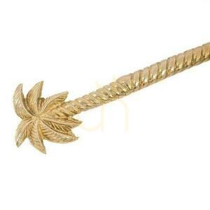 Brass Gold Palm Tree Salad Spoon BAZAR BIZAR 4 Brass Gold Palm Tree Salad Spoon BAZAR BIZAR small 4